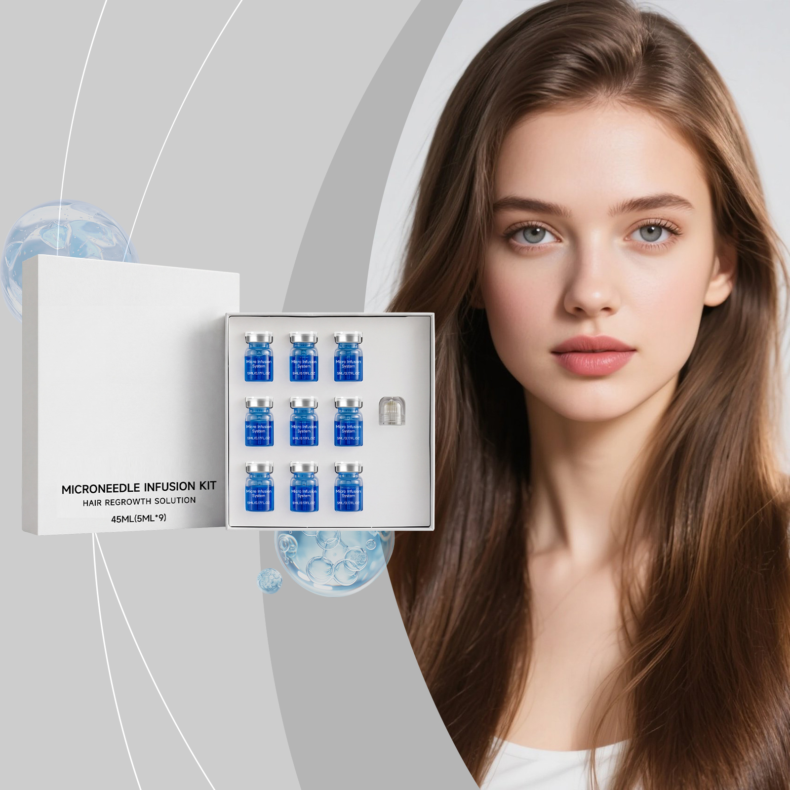 Scalp Serum Microneedle Kit 45ml-box photo 4