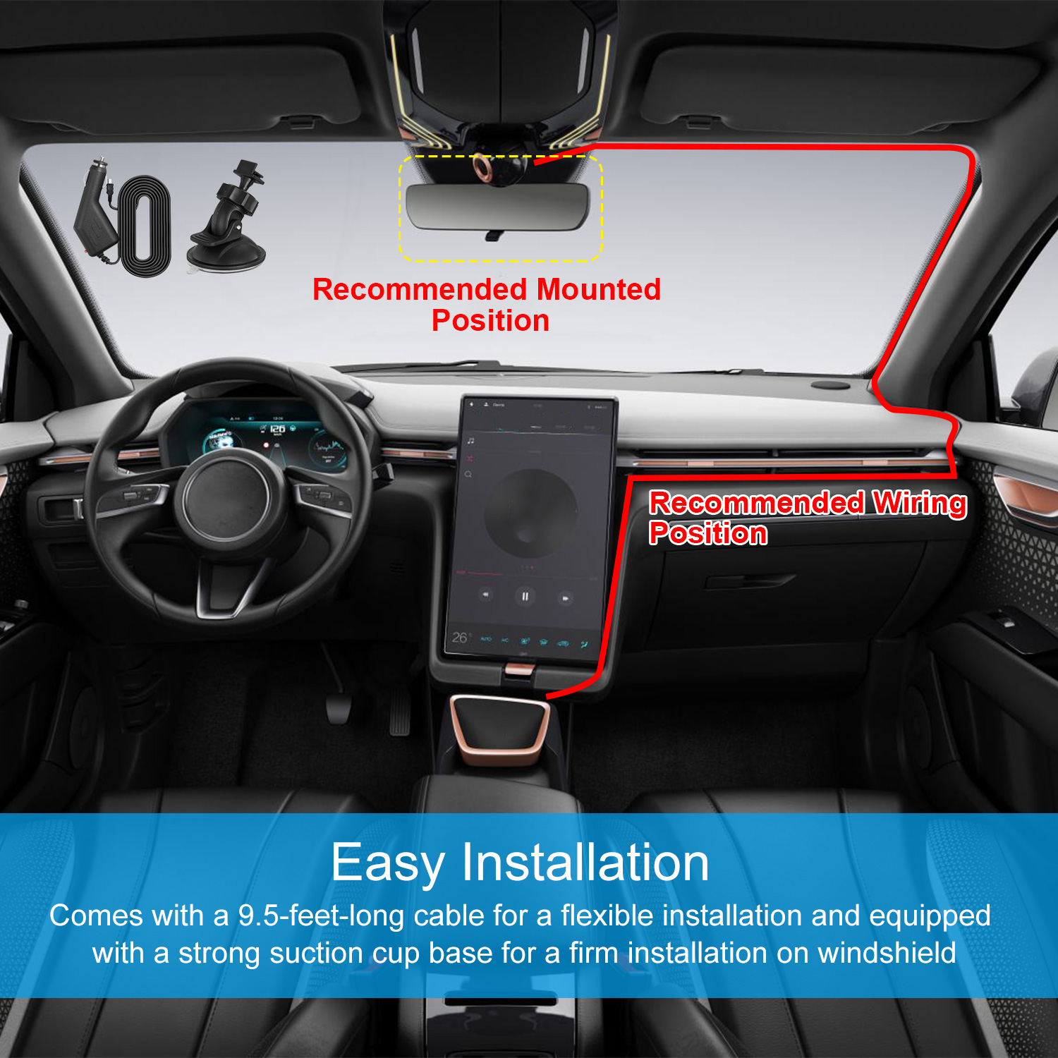 1080P Car DVR Camera Dash Cam Camcorder 90 Degree Angle Loop Recording Night Vison photo 4