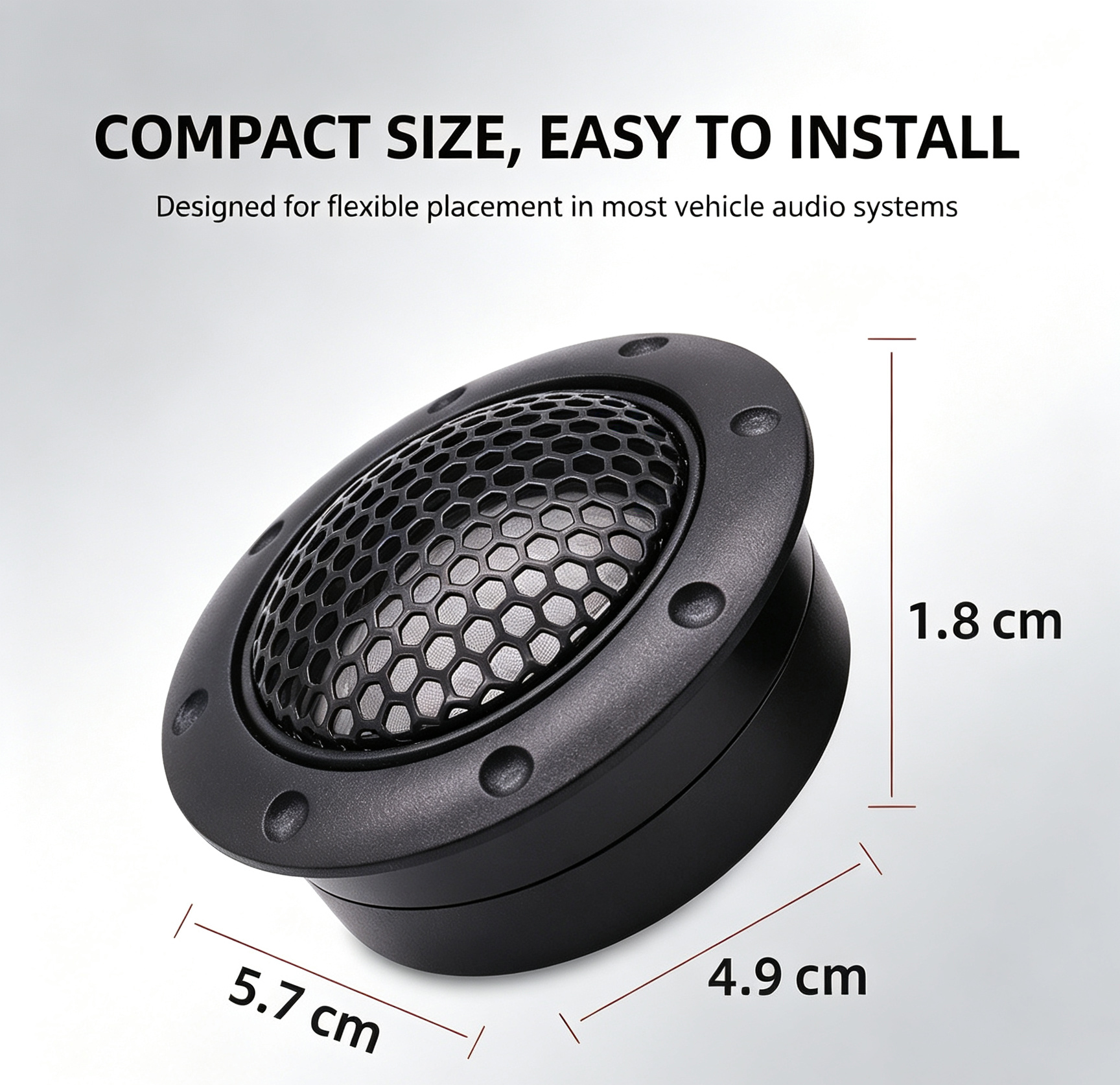 1.5 Inch Car Tweeter Speaker Dome Audio High Pitch Loudspeaker  Car Audio Modification Accessory photo 2