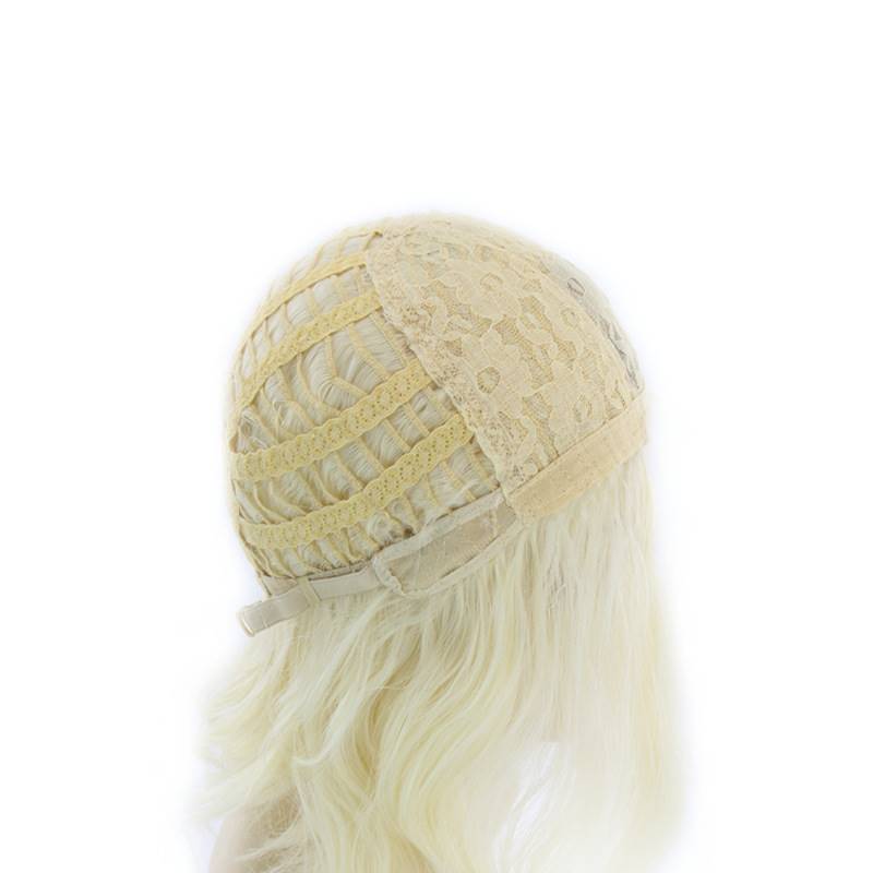 Gradient Medium Length Curly Rose Mesh Wig Cover photo 3