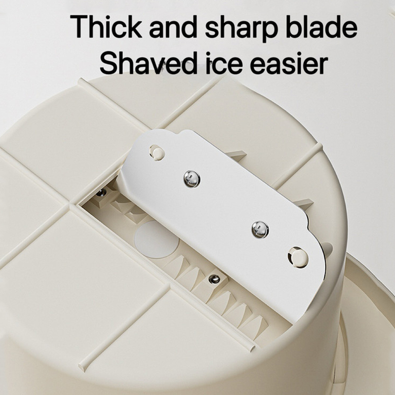 Manual Ice Shaver Crusher Shredding Snow Cone Maker Machine Create Drink Tool photo 3