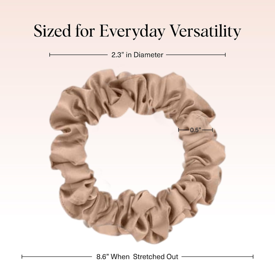 6PCS Ultra-Petite Satin Scrunchies For Women, Mini Eucalyptus Hair Ties, Soft Hair Accessories For Everyday Styling photo 2