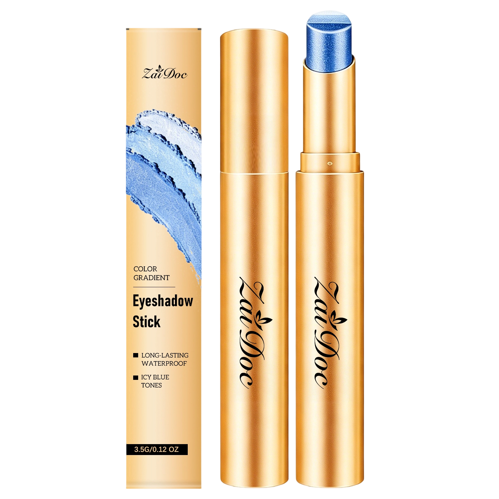 Makeup Eyeshadow Stick  Ice Crystal Grape Blue  3.5g 1box photo 7