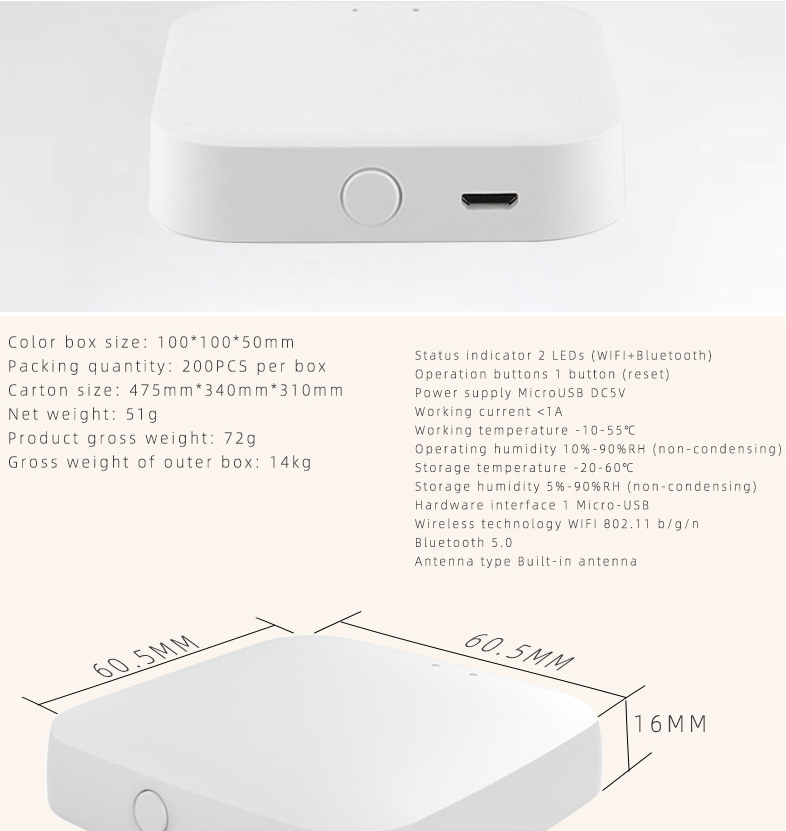 Tuya Smart Home Gateway Wireless Multi-function Device Central Control Host photo 3