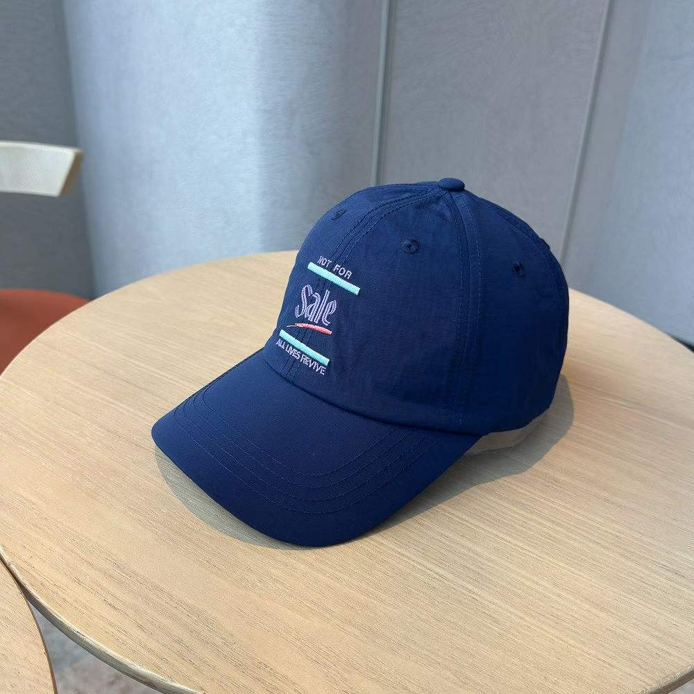 New Men's And Women's Embroidered Letter Lightweight Quick-drying Thin Baseball Cap For Outdoor Outings, Fashionable And Versatile Beanie Hat photo 4
