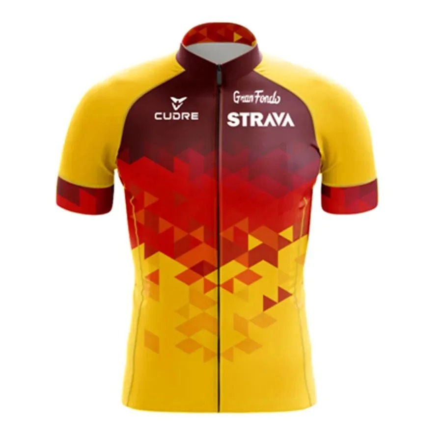 STRAVA Summer Short-Sleeve Cycling Apparel Set For Men, Mountain Bike & Road Bike Cycling Apparel, Quick-Drying And Breathable Cycling Suit photo 6
