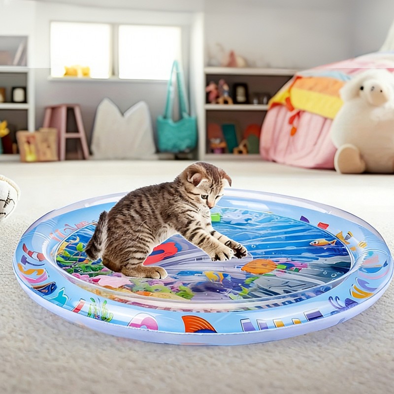 Cat Dog Water Play Mat Cat Dog Cooling Mats Thickened Cats Dogs Water Bed Toy photo 8