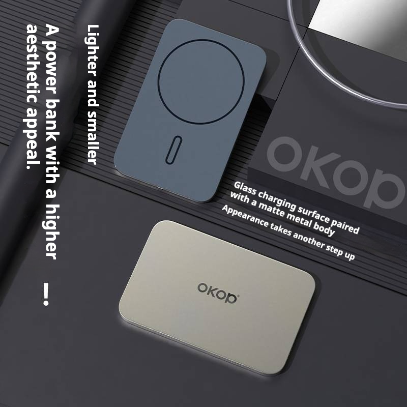 KP-712 Magnetic Wireless Power Bank 3C Certified Compact Portable 5000mAh High Capacity Fast Charging Suitable For Outdoor Use In Stock photo 3