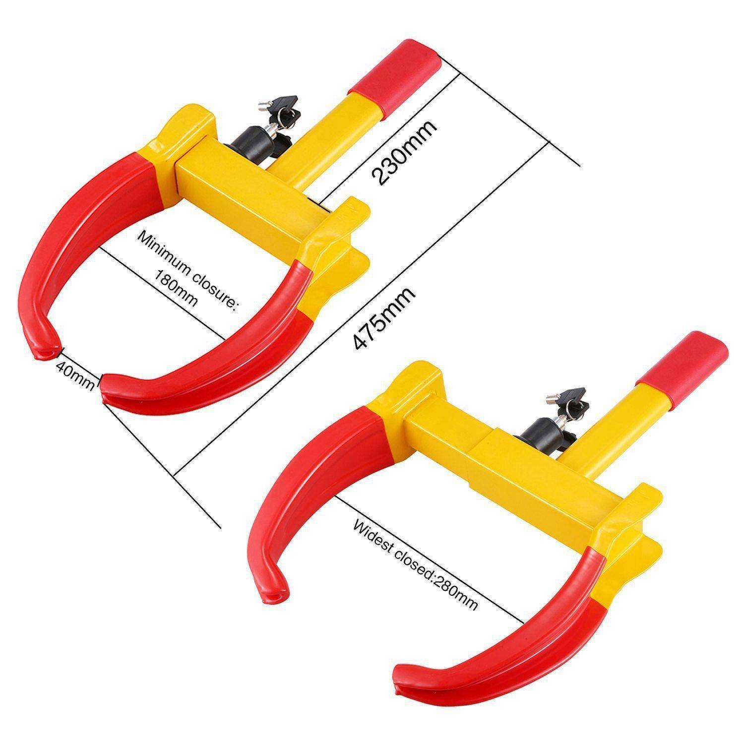 High Performance Wheel Clamps With Safety Lock For Caravans, Cars Vans And Trailers DE photo 3