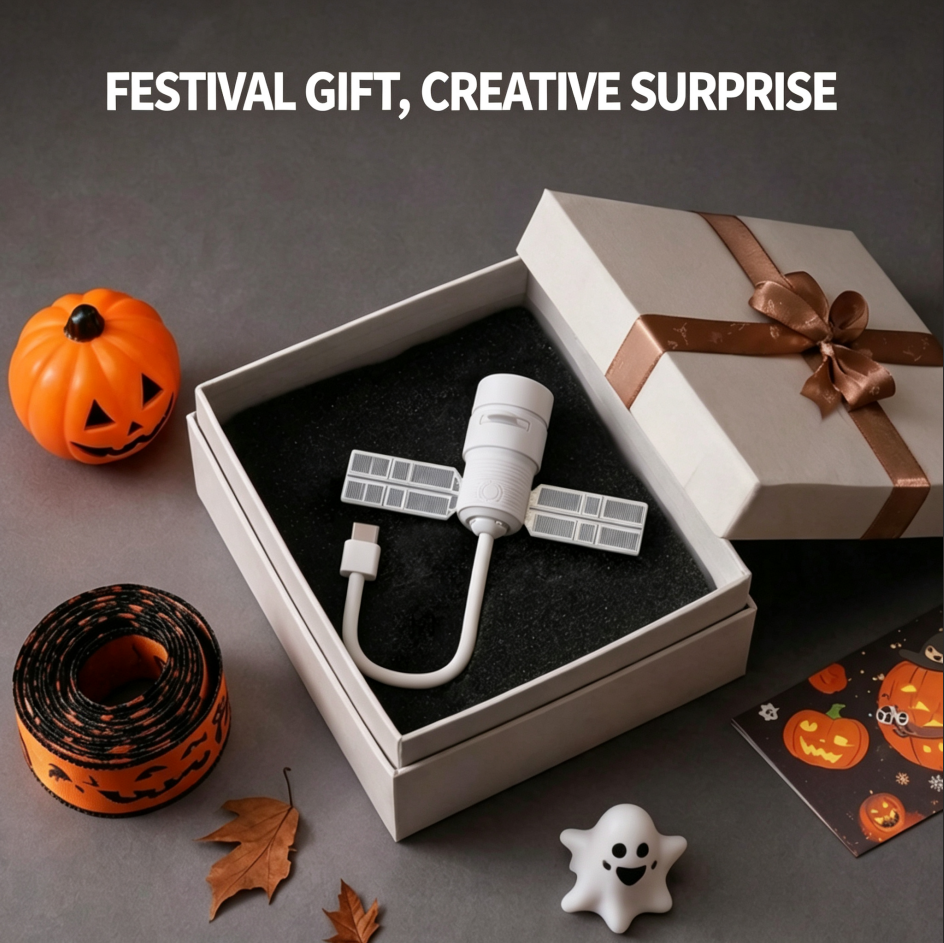 Satellite Shape Projector Light, USB Halloween Projection Night Light, Portable Starry Sky Atmosphere Lamp For Kids Bedroom Living Room, Halloween Party Decor & Holiday Gift For Children photo 4