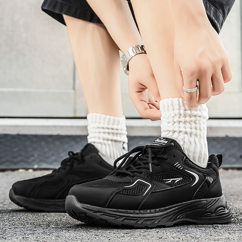 2026 New Summer Men's Shoes, Breathable Mesh Sneakers For Men, Trendy Versatile Platform Sole Casual Dad Shoes photo 5
