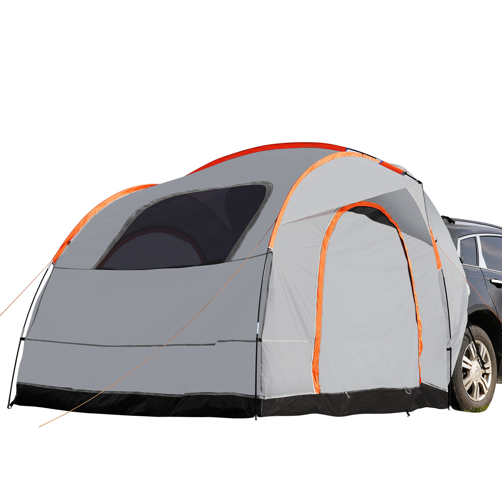 8'x8' SUV Camping Tent, Double Layer PU2000mm Waterproof Rear Tailgate Tent, 6-8 Person Large Capacity Van Hatch Tent With Rain Layer & Carry Bag, Universal Fit For SUV, Minivan, Truck, Jeep Wrangler photo 6