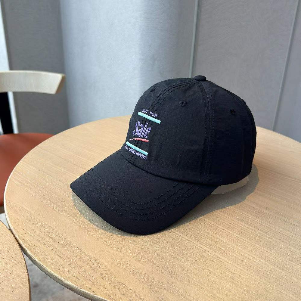New Men's And Women's Embroidered Letter Lightweight Quick-drying Thin Baseball Cap For Outdoor Outings, Fashionable And Versatile Beanie Hat photo 2