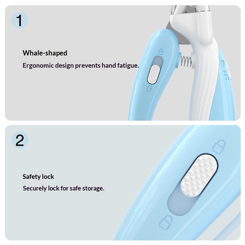 Ai Wo Pet Nail Clippers Dog Nail Clippers Cat Nail Clippers LED Electric Nail Grinder Pet Supplies Explosions photo 8