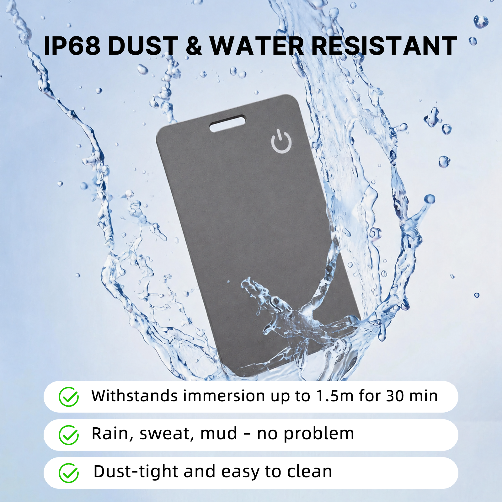 Smart Card Tracker For Find My, Anti-Lost Locator IP68 Waterproof Built-in Speaker, 90-Day Battery Life, Ultra-Slim Wallet Tracker photo 7