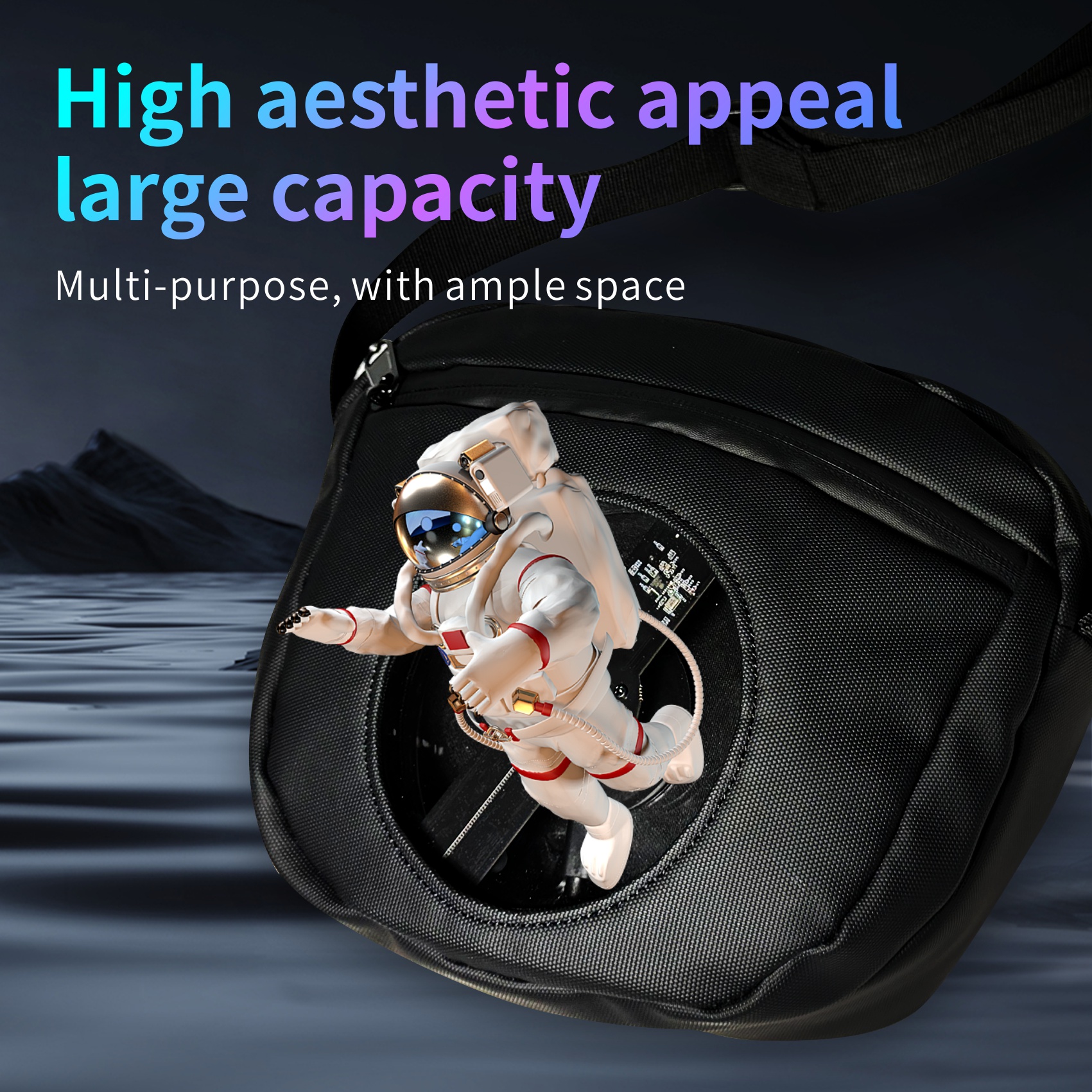 Wiilala Cross-border 3D Holographic Backpack Mobile Outdoor Advertising Display Stereoscopic Projection 3D Holographic Backpack, Supports Content Replacement Via Mobile AppSupports 5V3A Power Bank photo 7