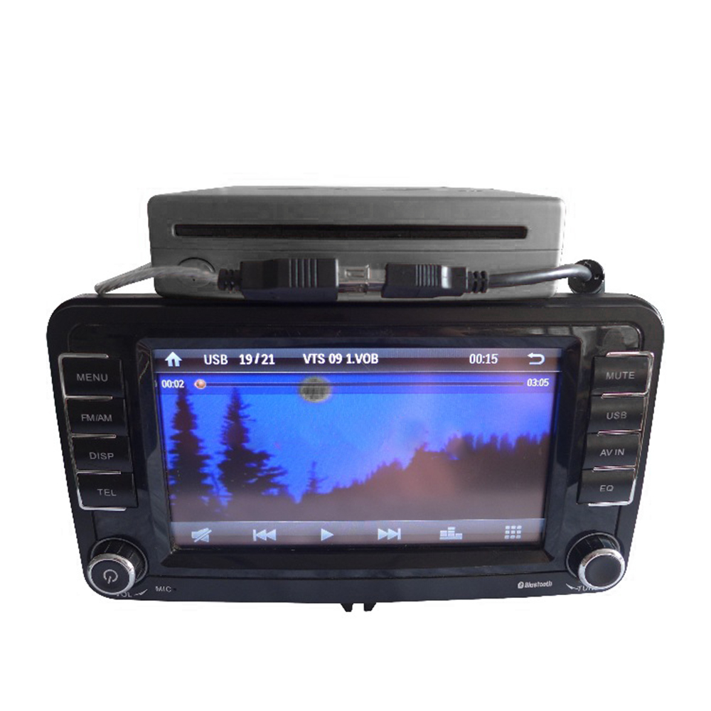 Car SUV Radio CD & VCD Dish Box Player External Stereo USB Interface For Android photo 1