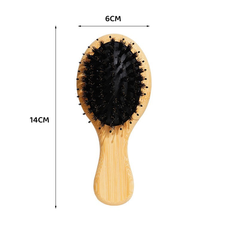 Factory Wholesale Bamboo Scalp Health Massage Air Cushion Comb Steel Needle Nylon Comb Tooth Smooth Hair Compact Portable Air Bag Comb photo 7