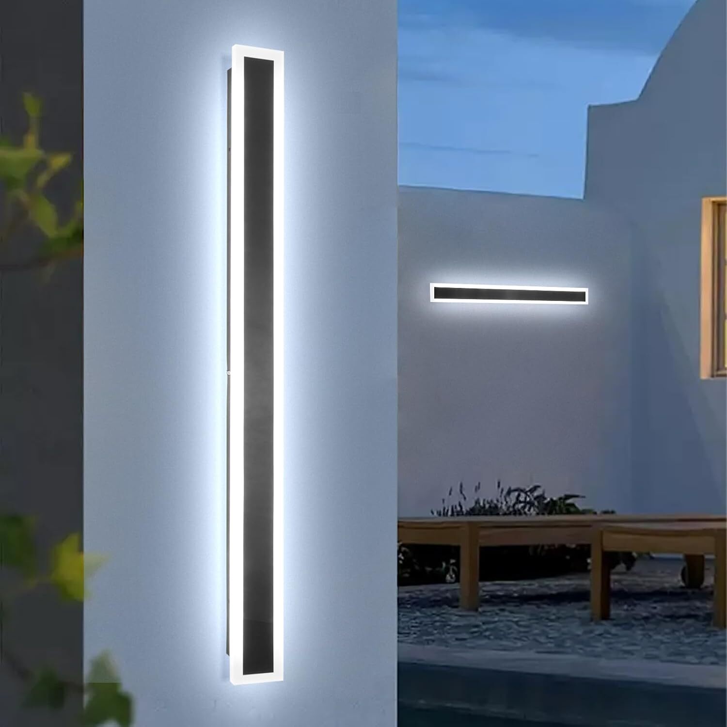 80cm LED Wall Light Acrylic Long Strip Lamp Waterproof Outdoor Lamp Garden Light photo 4