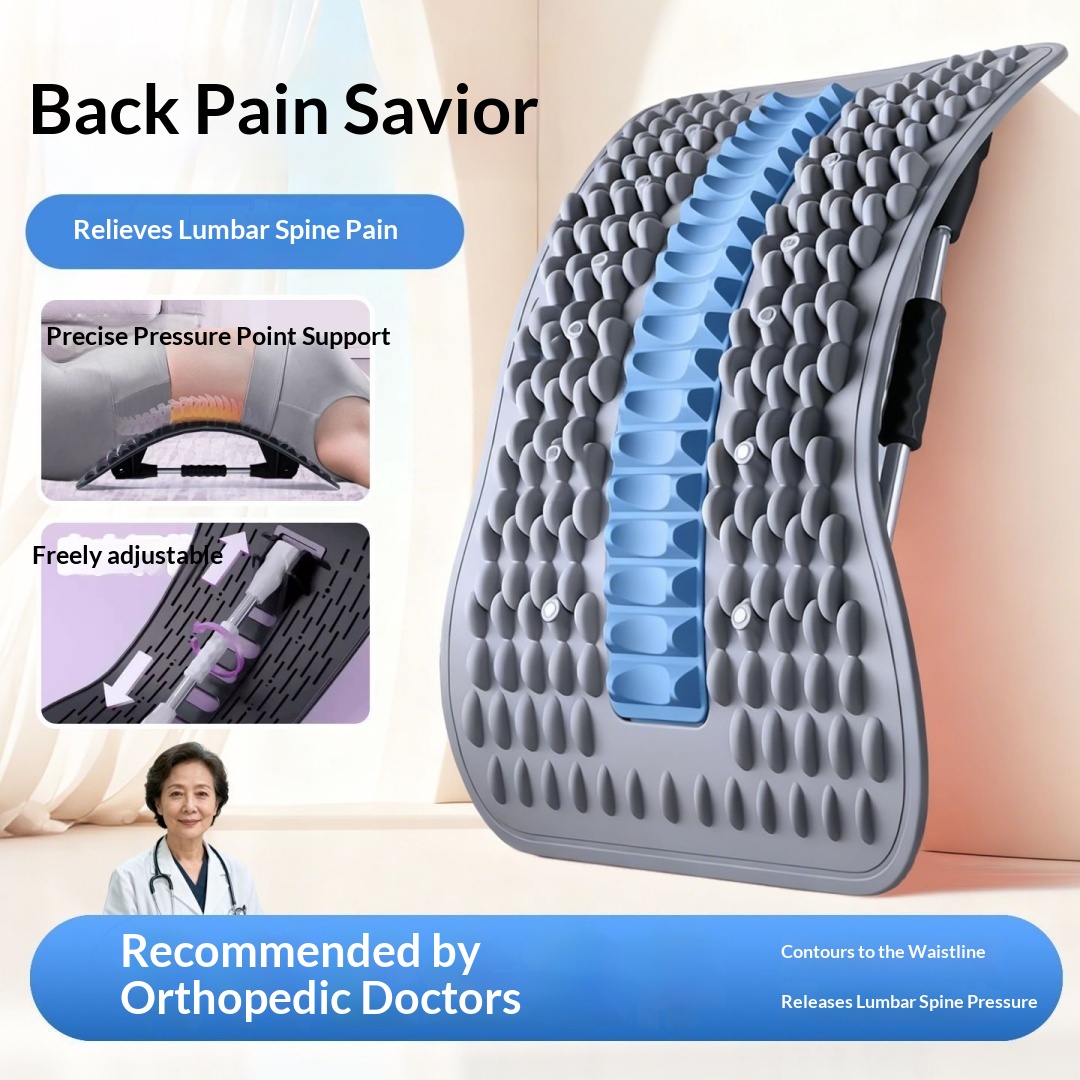 Lumbar Spine Corrector, Back Spine Exercise Equipment, Lumbar Support, Spinal Stretching And Traction Massager, Fitness Equipment photo 7