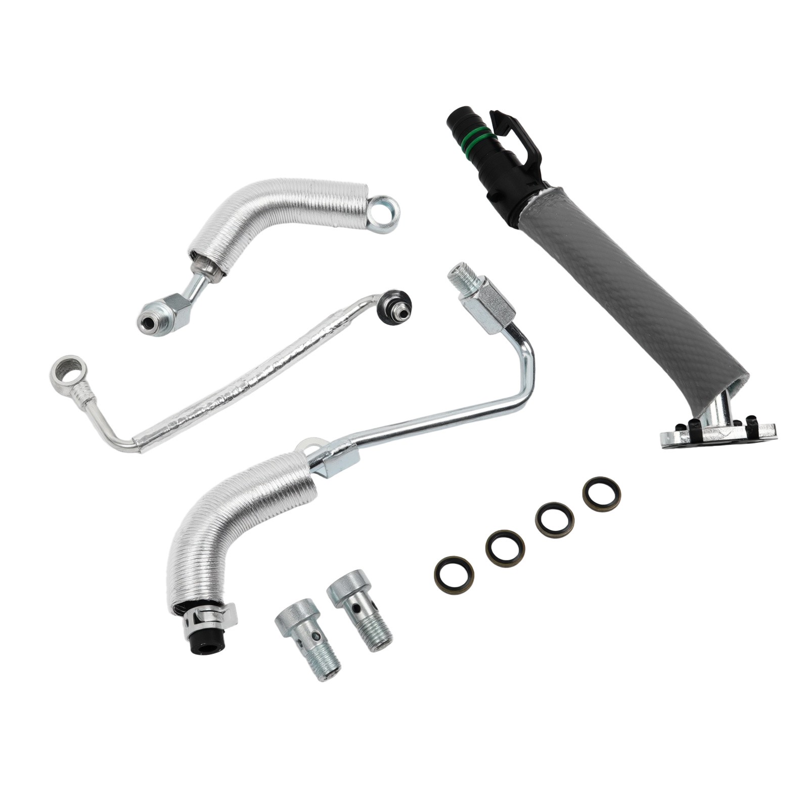 4PCS Turbo Oil Return Drain Line Oil Feed Pipe Kit For Encore -Sonic Cruze Trax photo 6