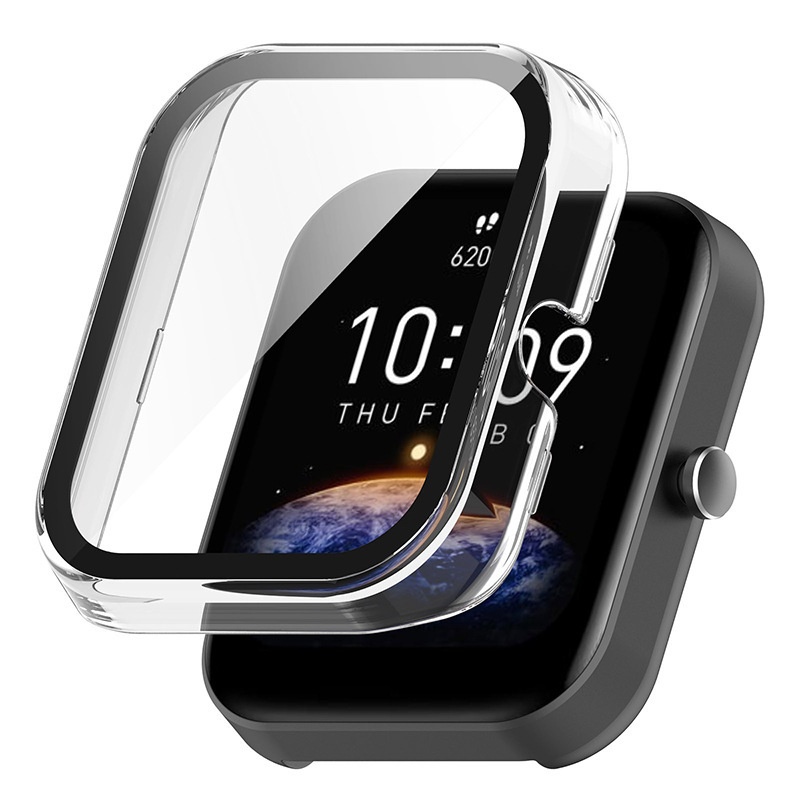 Applicable To Huami Amazfit Bip3 Pro Watch Case Tempered Film Integrated Shell Drop-resistant Hard Case photo 2