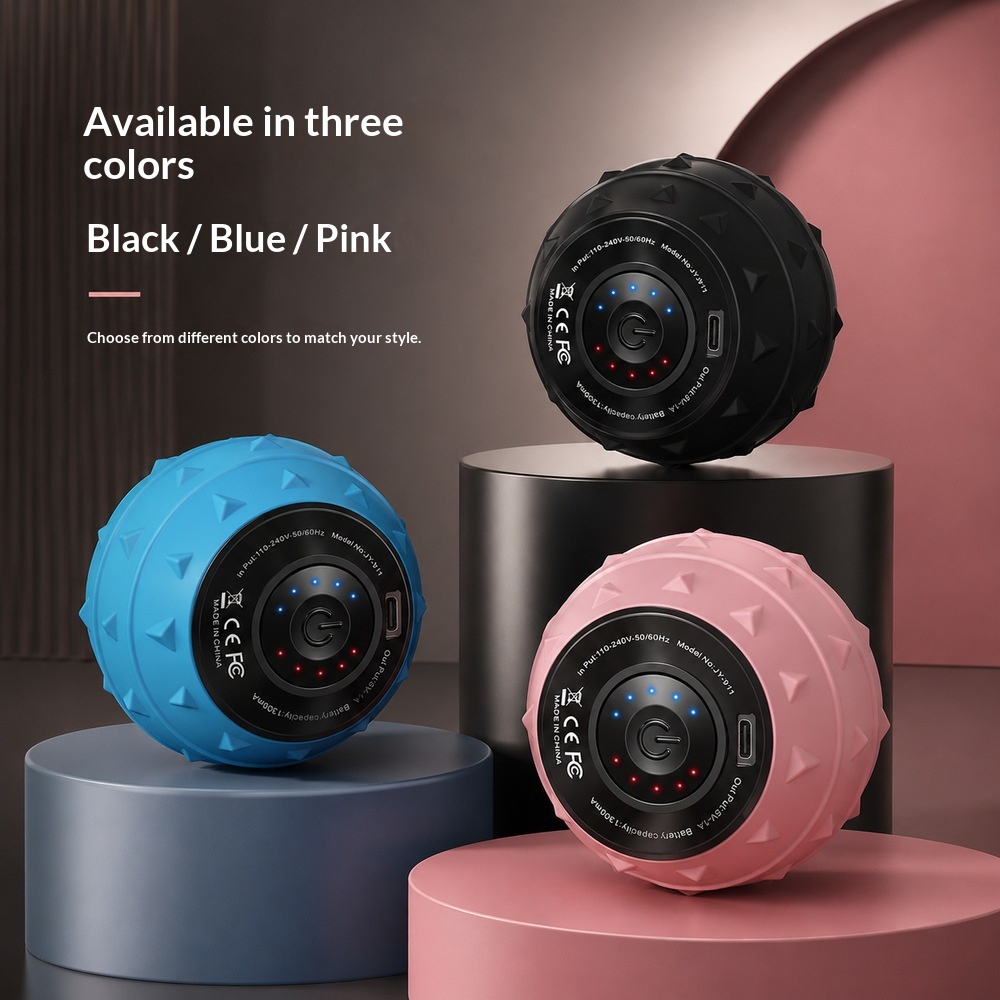 Cross-Border Vibrating Yoga Massage Ball For Home Use, Muscle Relaxation Fitness Ball, Whole Body Vibrating Handheld Electric Massager photo 6
