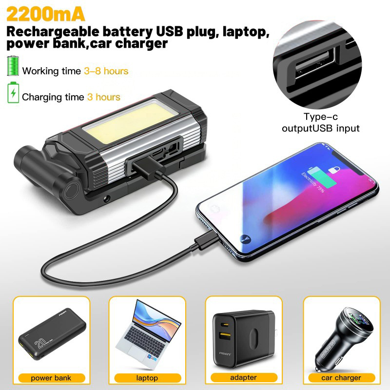 Rechargeable Work Light 2 Pack, 1,000 Lumens Camping Light With photo 2