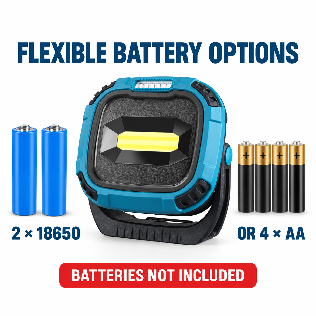 Rechargeable Magnetic Battery Display Type C LED Work Light Base Hanging W895 1 Hook Flood photo 4