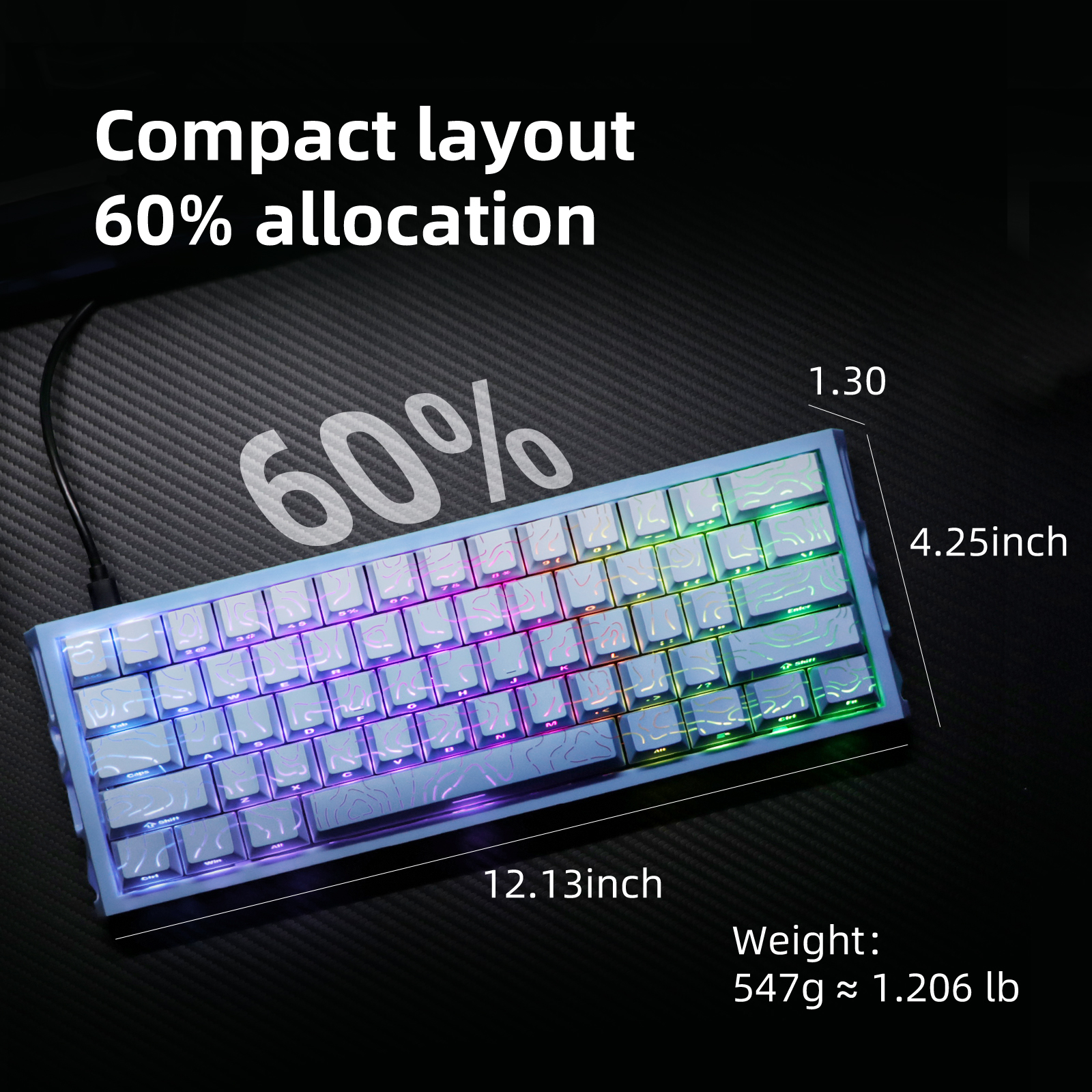 NJ61 Hollow Single-Mode Mechanical Keyboard photo 5