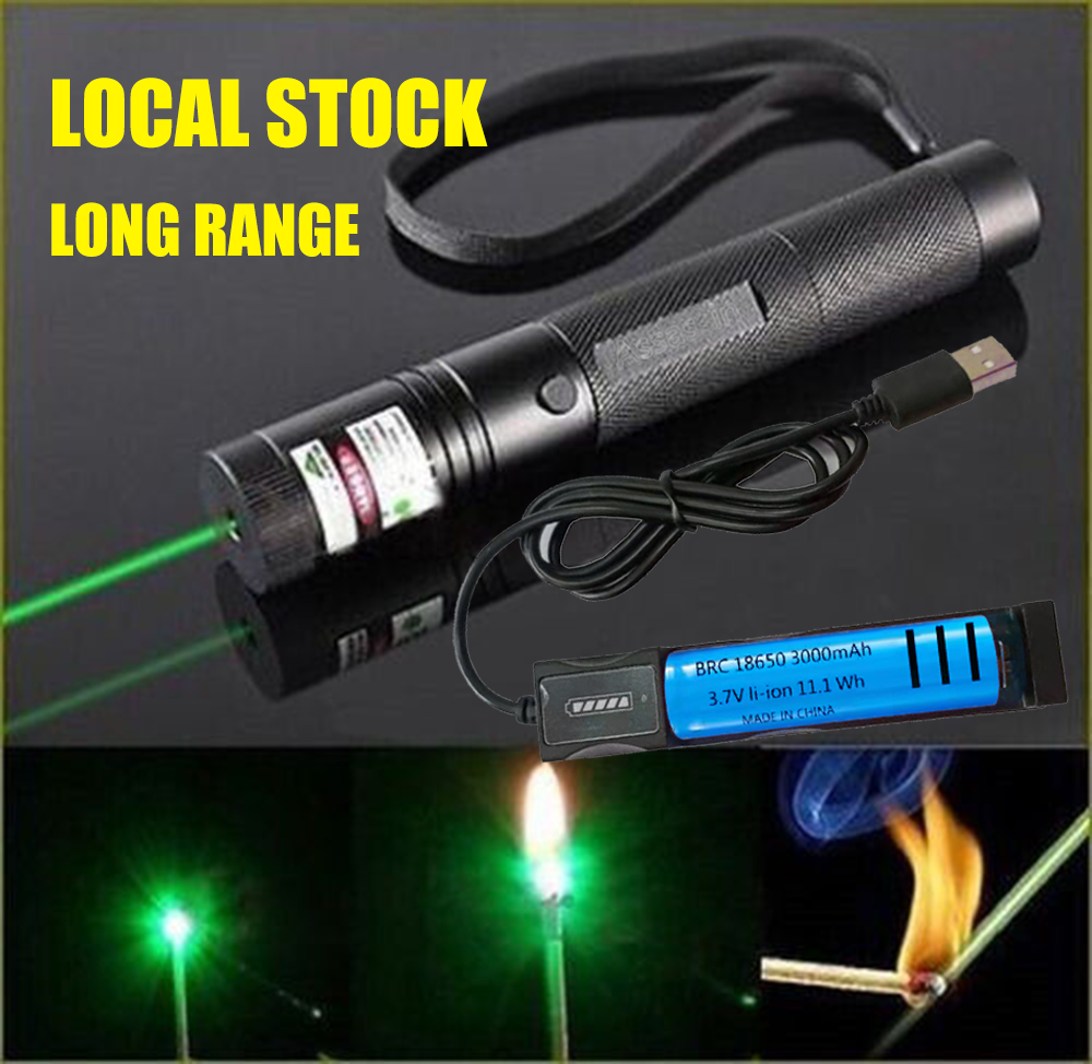 Green Laser Pointer Pen Light Visible Beam Lazer Torch 532nm 1mw USB Rechargeable Flashlight photo 7