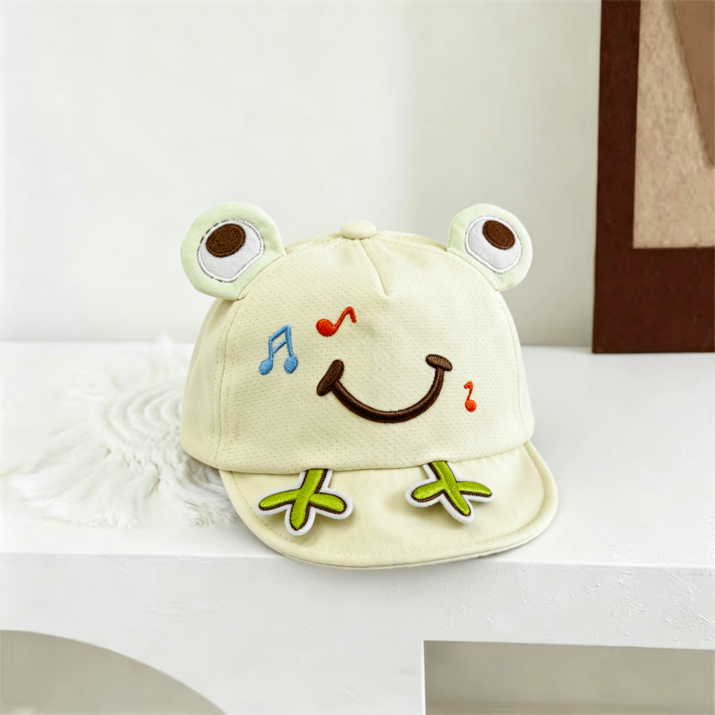 The New Boys And Girls' Musical Frog Soft-top Cute And Playful Baseball Cap Is Suitable For Children Aged 0-3 For Outings. photo 2