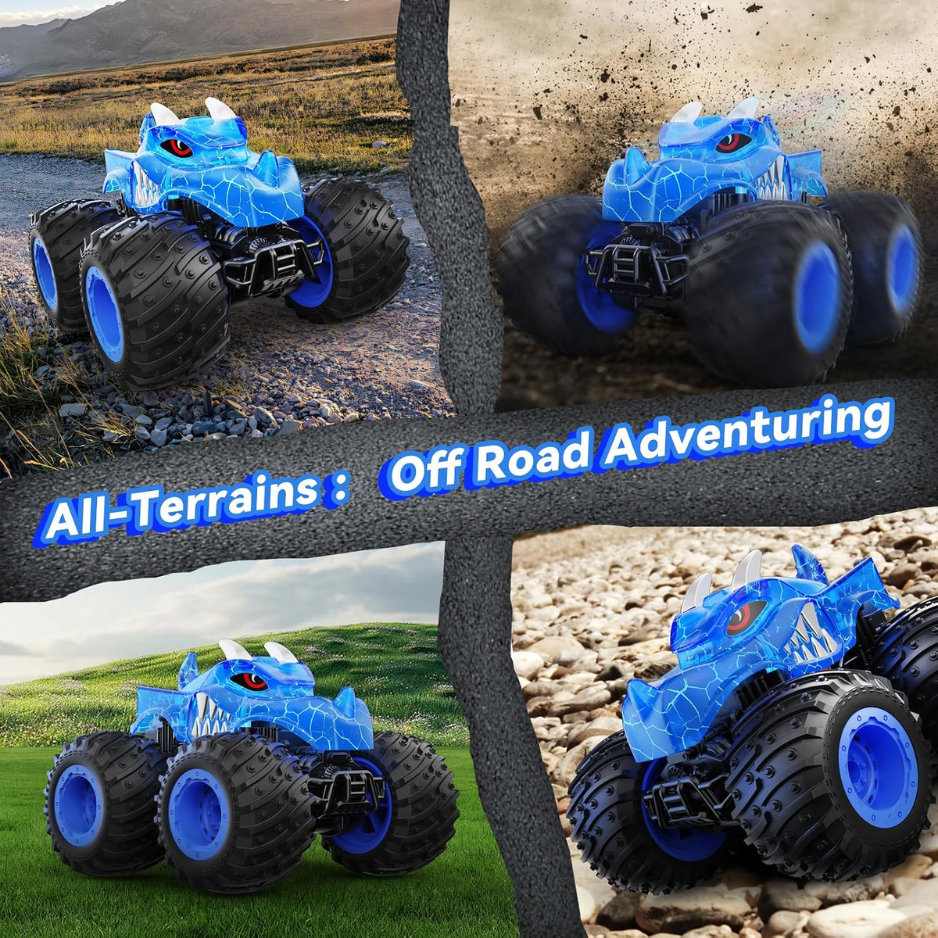 Remote Control Car, 2.4GHz Monster Trucks Toys With Light Spray, Birthday Gift photo 3