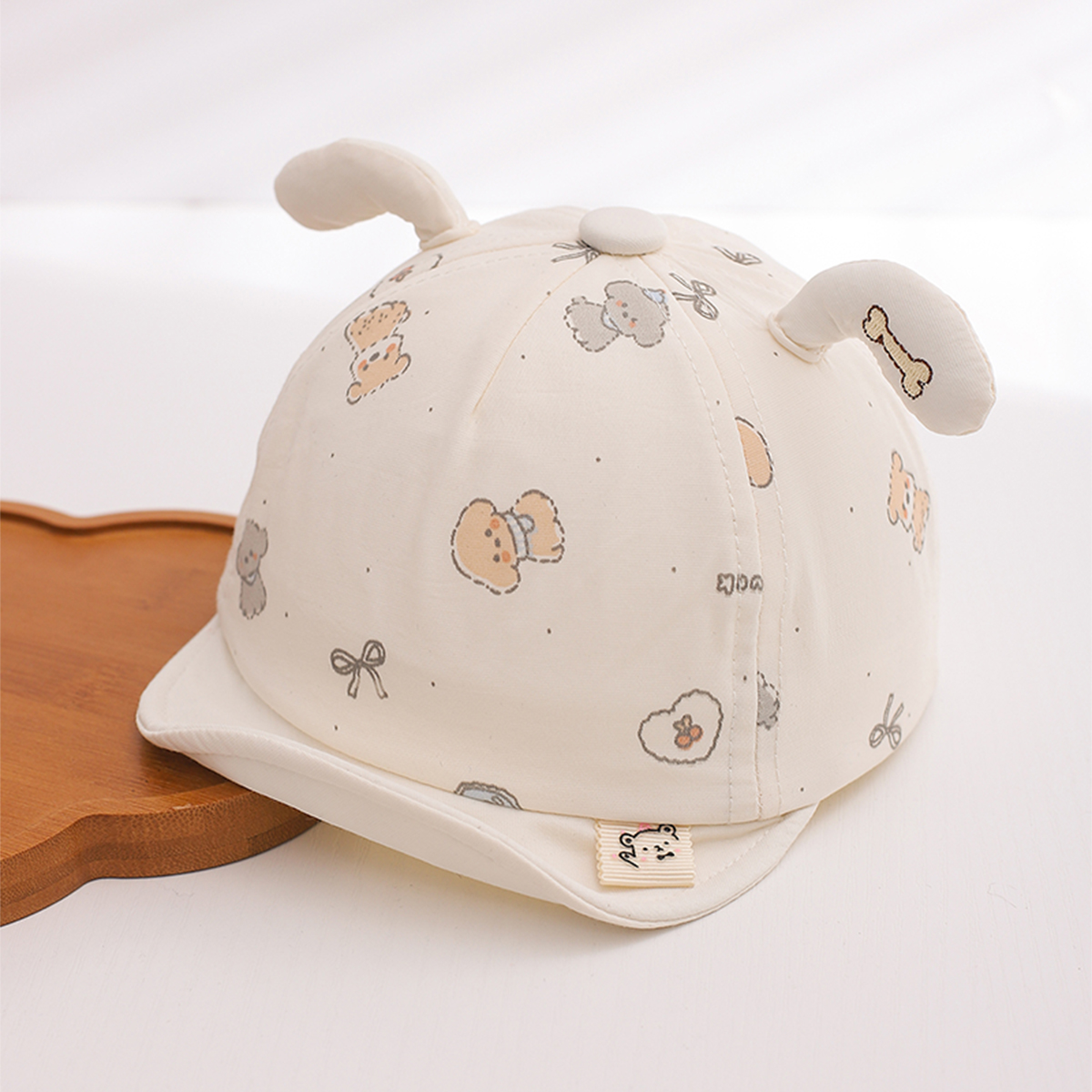Summer Children's Model Breathable Dog Decoration Round-top Soft Brim Sun Protection Headgear With Refreshing Childlike Style Baseball Cap For Daily Use photo 4