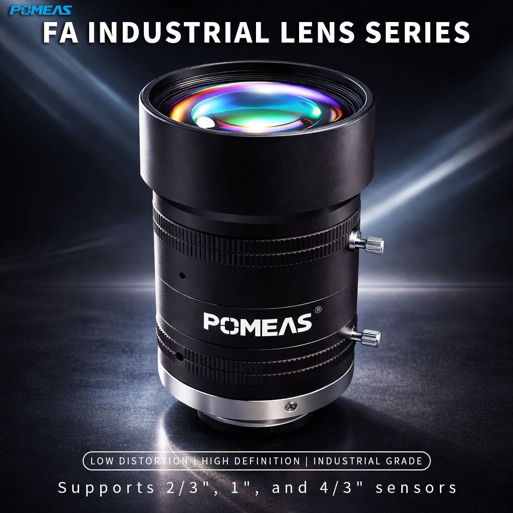 LFEHH-0824M 8mm F2.4 10MP Fixed Focal Length Machine Vision Lens For 2    3 Inch Industrial Cameras photo 1