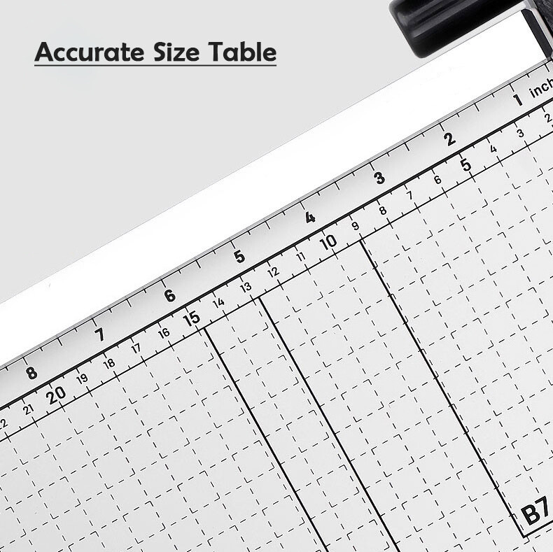 Premium Metal Paper Cutter Size A4 To B7 Guillotine Trimmer Knife Photo Cut photo 4