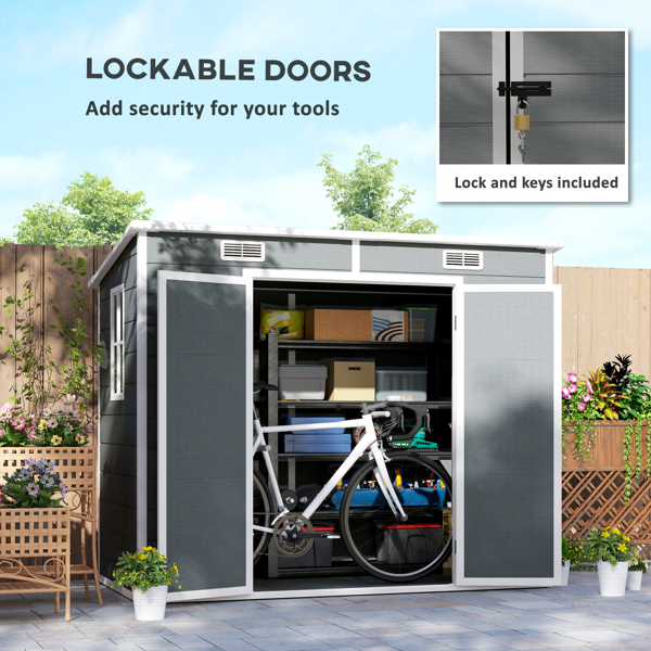 Outdoor Garden Storage Shed Tool House photo 5