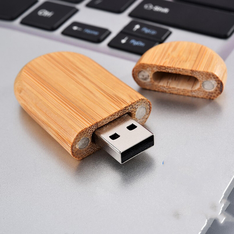 Wooden USB Drive Gift U Disk Set Maple Bamboo Creative photo 1