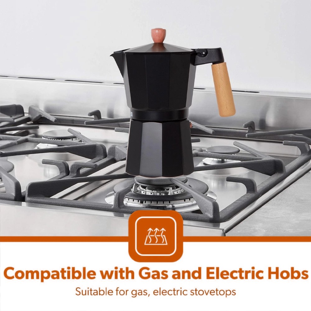 Italian Espresso Stove Top Moka Percolator Pot Coffee Maker 4 Cups photo 5