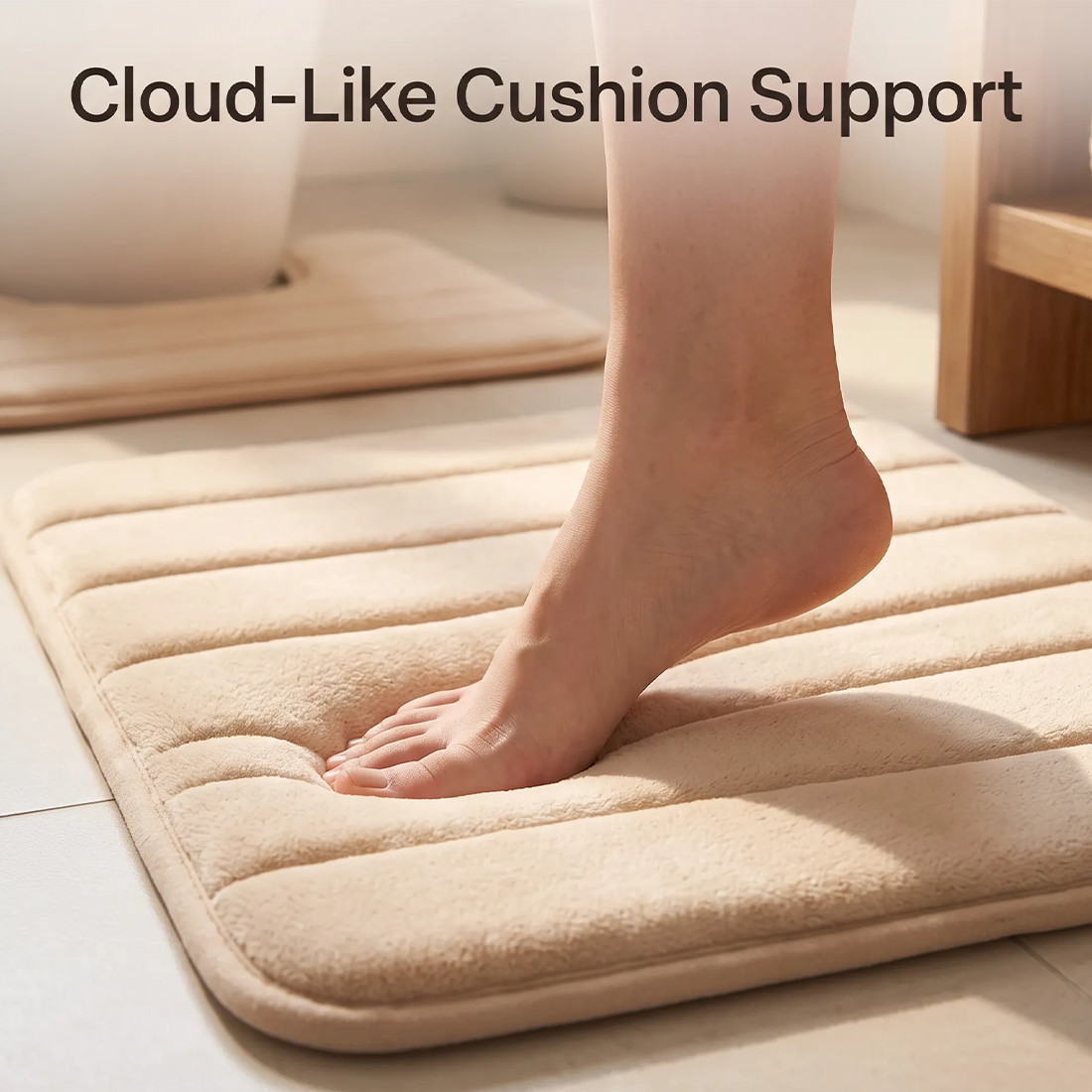 MEMORY FOAM BATH MAT PEDESTAL SET NON SLIP TOILET BATHROOM CONTOUR RUGS 3 PIECE photo 7