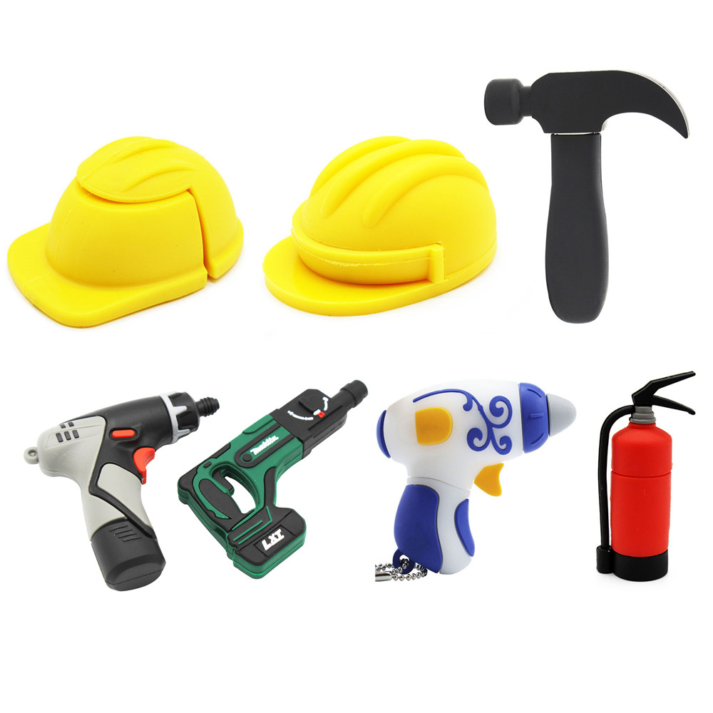 Cartoon Safety Helmet Electric Drill Fire Extinguis photo 5