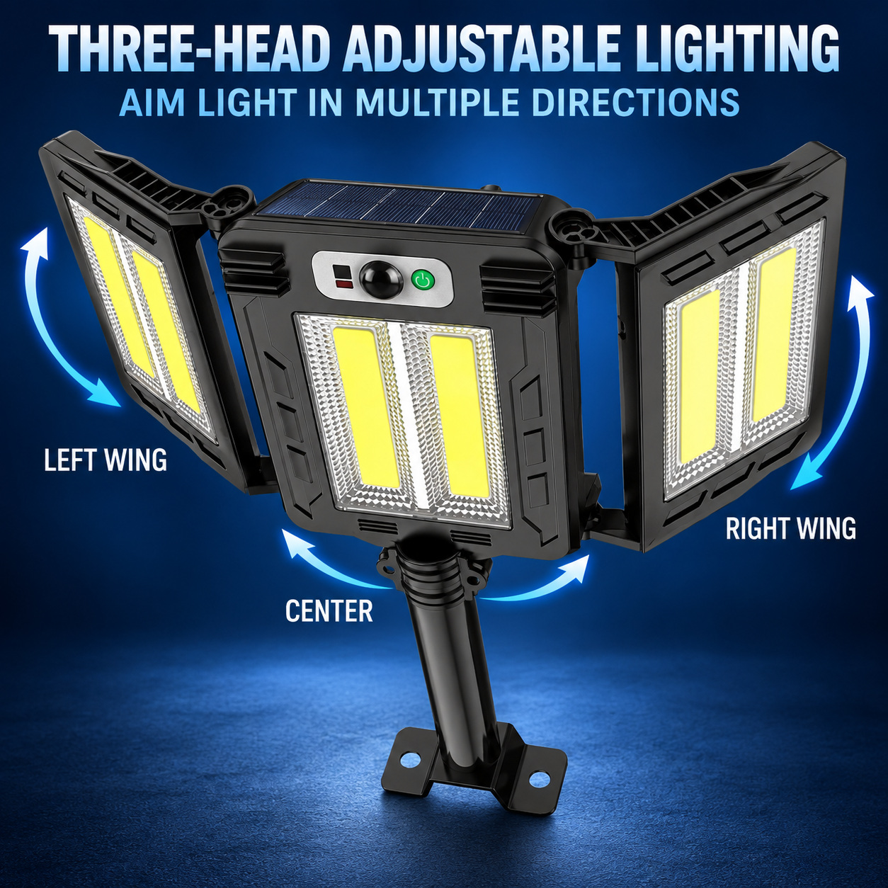 Solar Powered Rechargeable Motion Sensor COB LED Work Light 3000mAh For Auto W786 2 5 photo 2