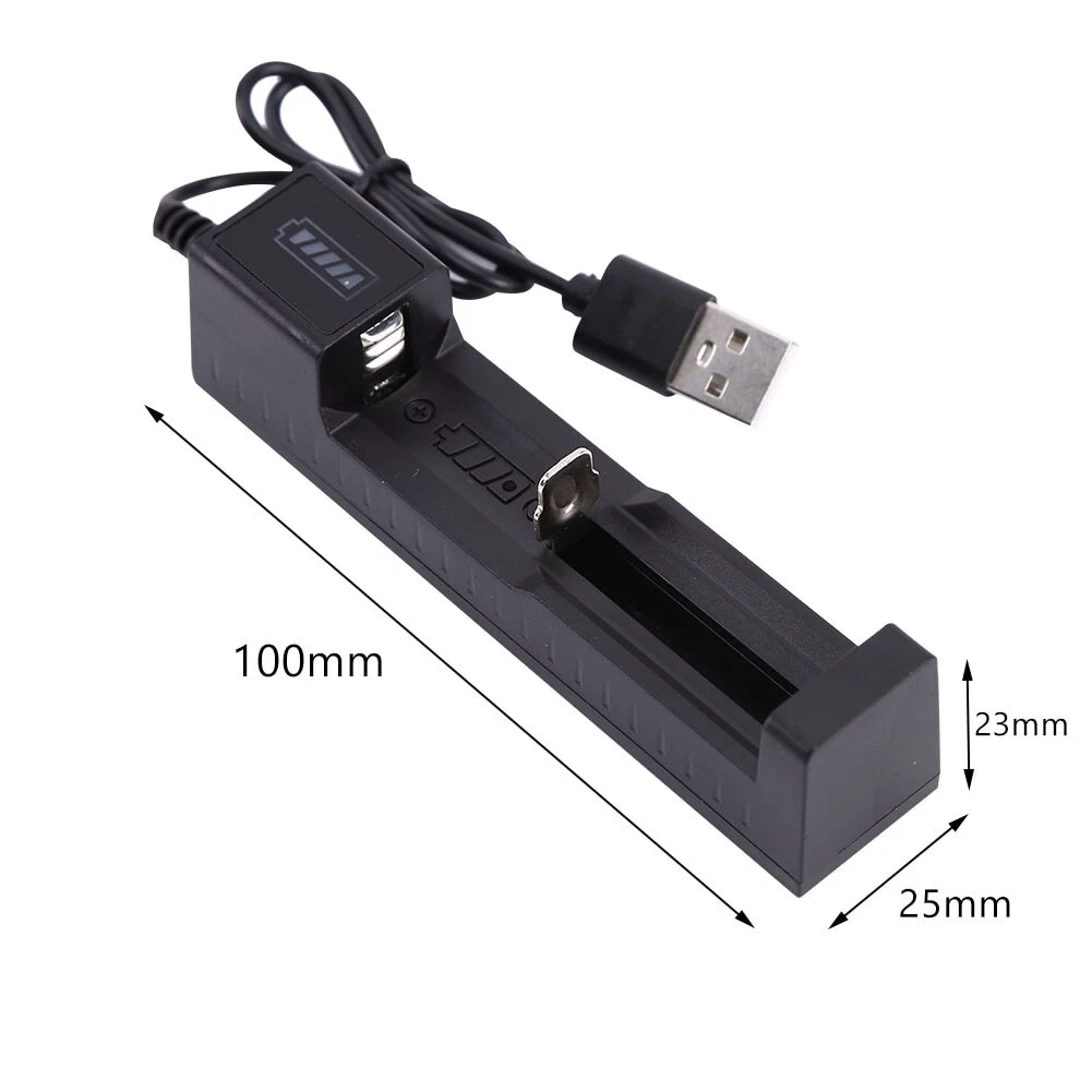 1300 MAh 16340 CR123A Rechargeable Lithium-ion Battereis 3.7 V Li-ion Battery USB Battery Charger photo 2