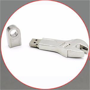 Metal Wrench U Disk Enterprise Business Conference Gift Double-headed Plum Blossom Activity photo 4