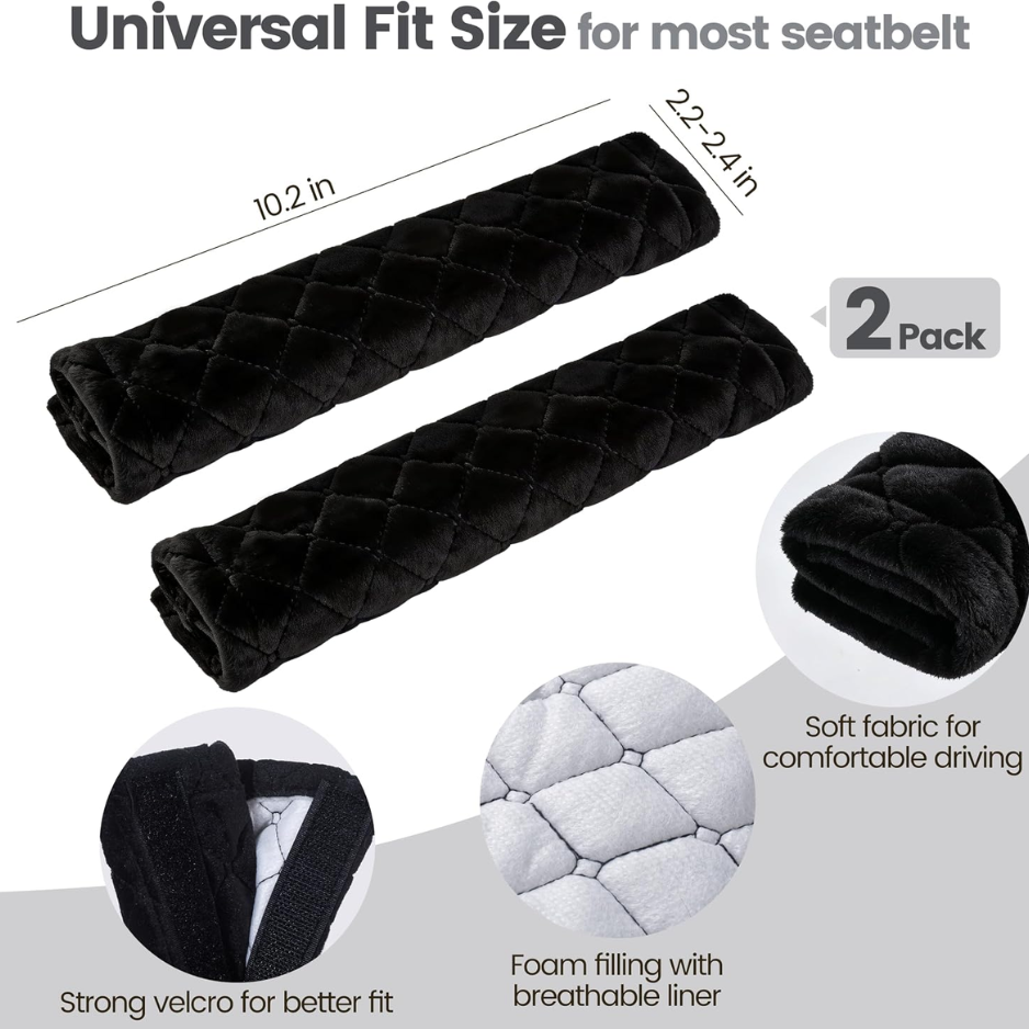 Seat Belt Covers 2 Pack, Soft Shoulder Pads For Cars, Backpacks And Travel Straps photo 4