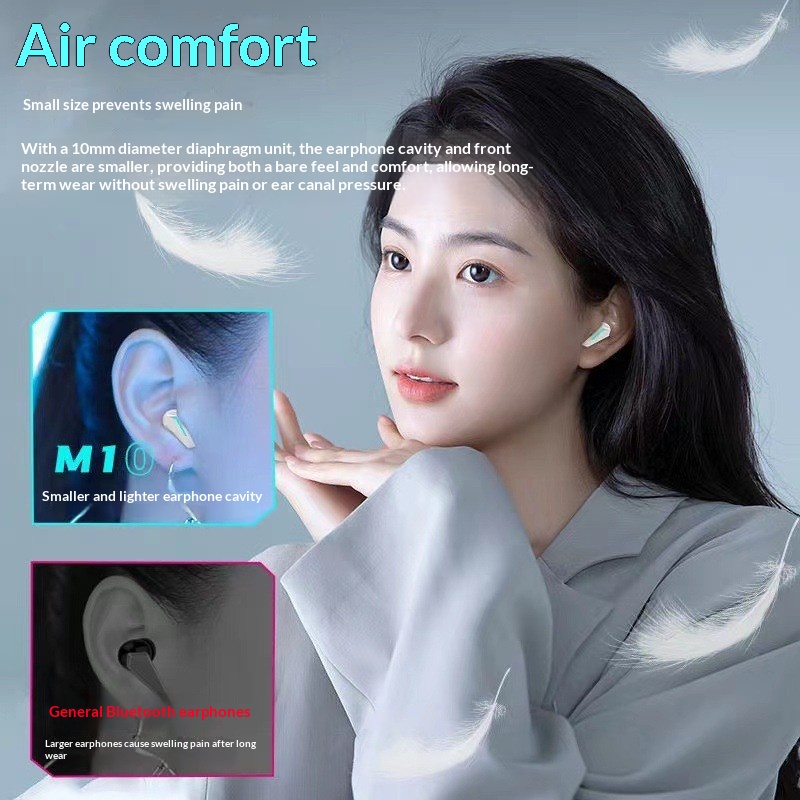 Cross Border Explosion M10 Bluetooth Headphones Gaming ESports Eating Chicken Sports Headphones In-Ear Wireless Bluetooth Headphones photo 4