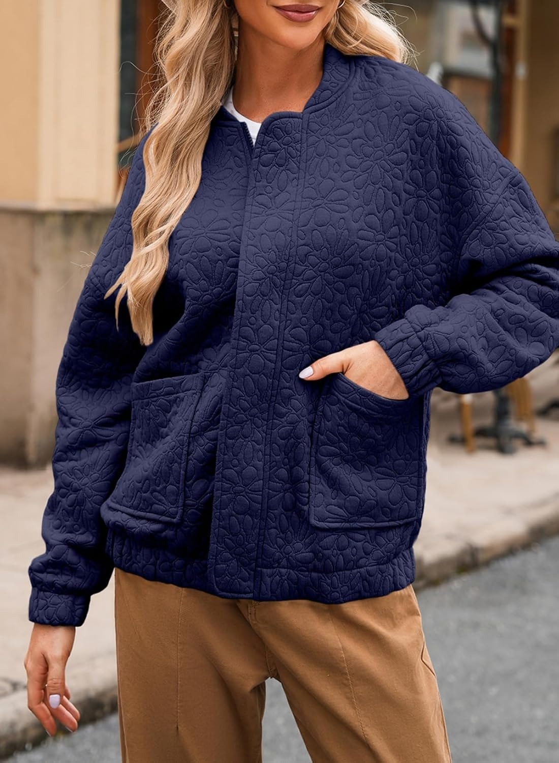 2026 Fall Winter New Arrival Hotselling Women's SolidTexturedCasualOpenFront Cardigan Coat photo 5