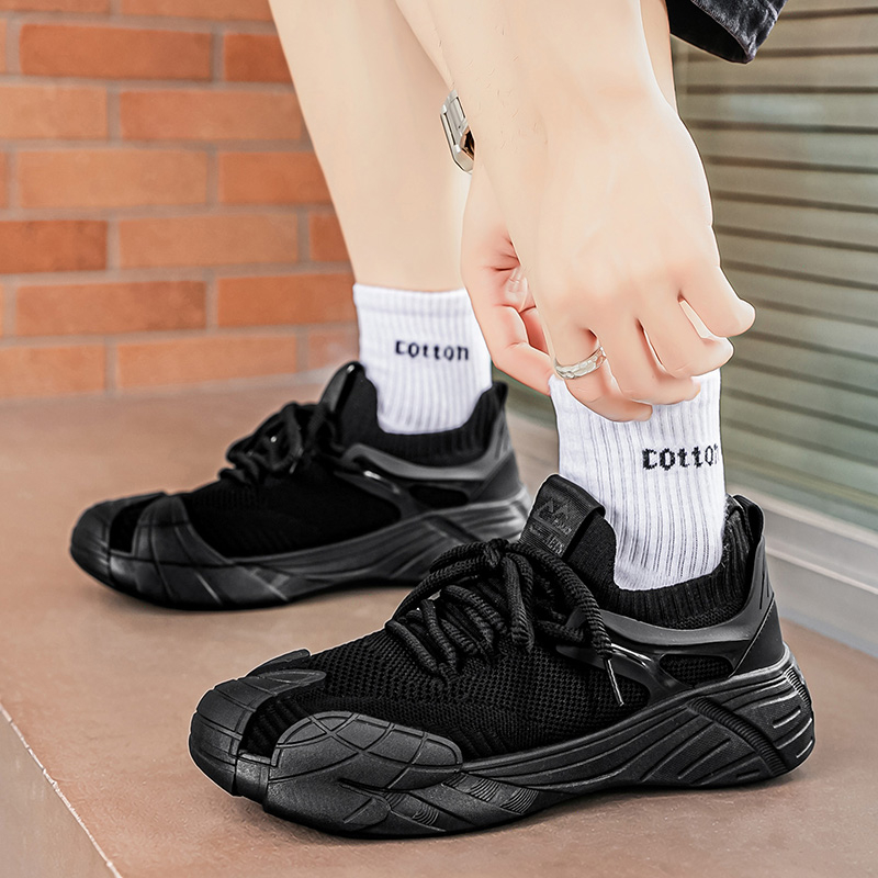 2026 New Summer Fly Knit Mesh Breathable Korean Style Skate Shoes, Casual Running Sneakers For Students photo 6