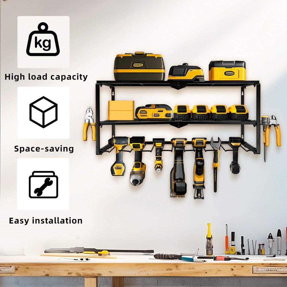 Power Tool Storage Wall Workshop Garage Organiser Drill Hold Impact Driver Rack photo 5