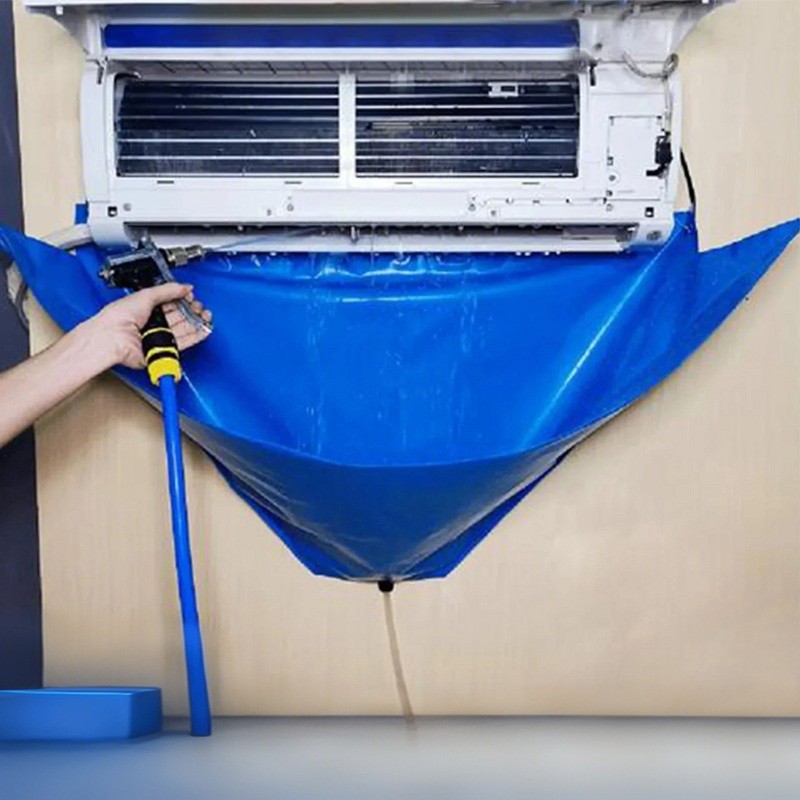 Wash Cover Air Conditioner Cleaning Bags Waterproof Wall Mounted Protectors Kit photo 5